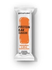 proteinová tyčinka Restartujem s&nbsp;příchutí meruňka a&nbsp;bílá čokoláda