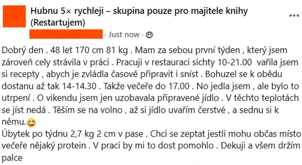 Hubnu 5× rychleji, reference čtenářky 2