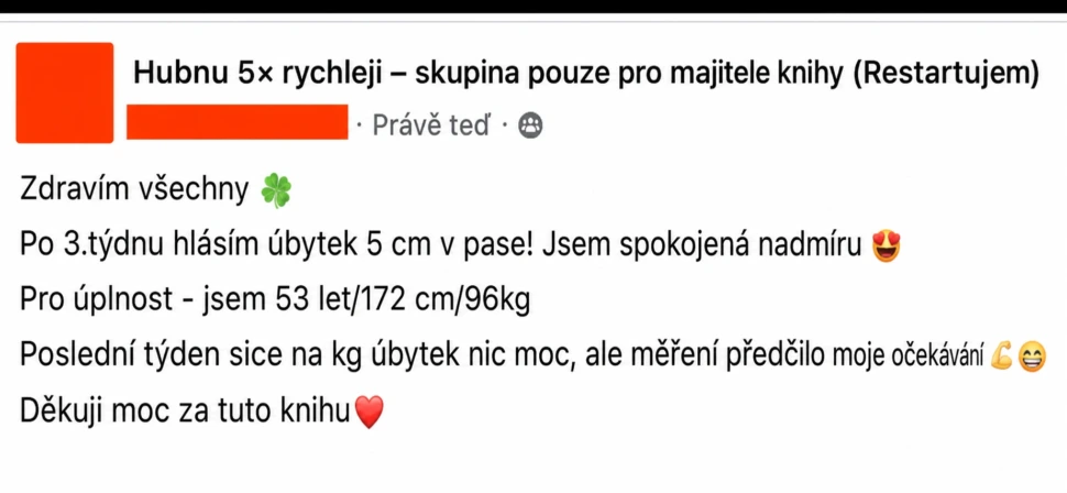 Hubnu 5× rychleji, reference čtenářky 7